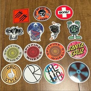 Colorful Skateboard Sticker Set